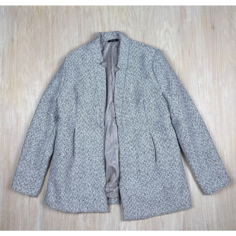 VICI Heather Gray Herringbone Tayshia Pocketed Business Casual Office Coat XL